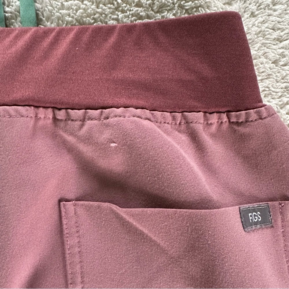 FIGS Zamora Scrub Jogger Pants in Mineral Mauve Pink sz XS Petite - Picture 8 of 11